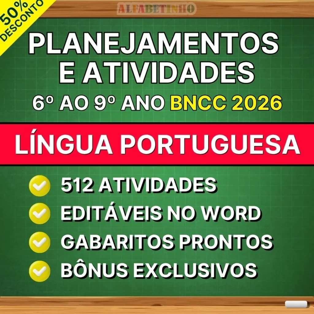 Plano de Aula de Língua Portuguesa - 6º ao 9º ano