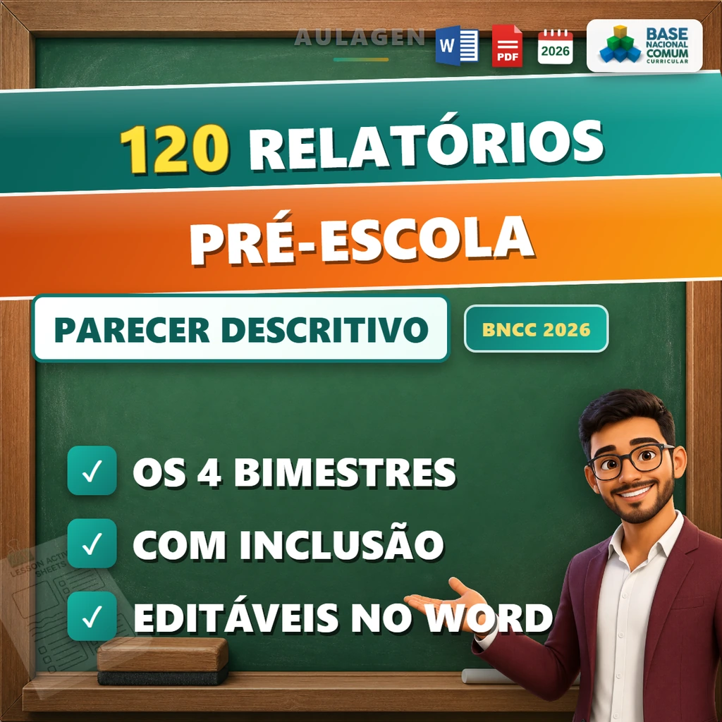 120 Relatórios de Desenvolvimento - Pré-escola