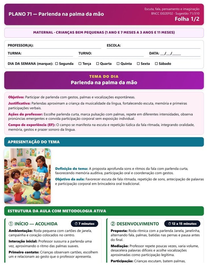 310 Planos Diários - Maternal — página interna