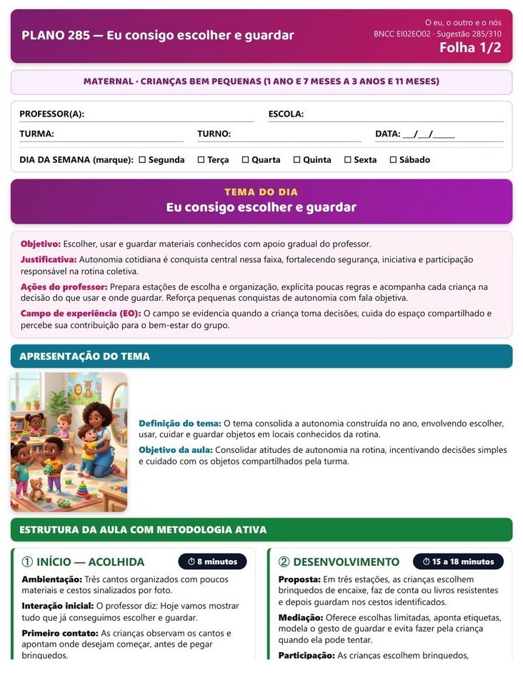 310 Planos Diários - Maternal — página interna