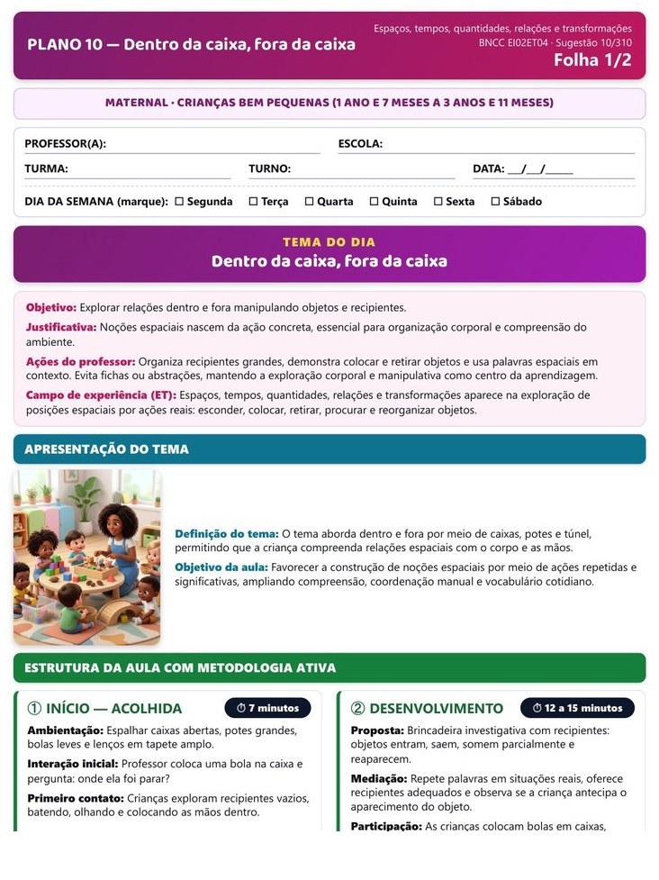 310 Planos Diários - Maternal — página interna