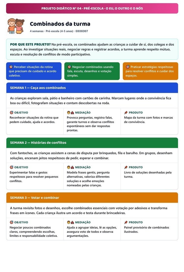 50 Projetos para Pré-escola — página interna