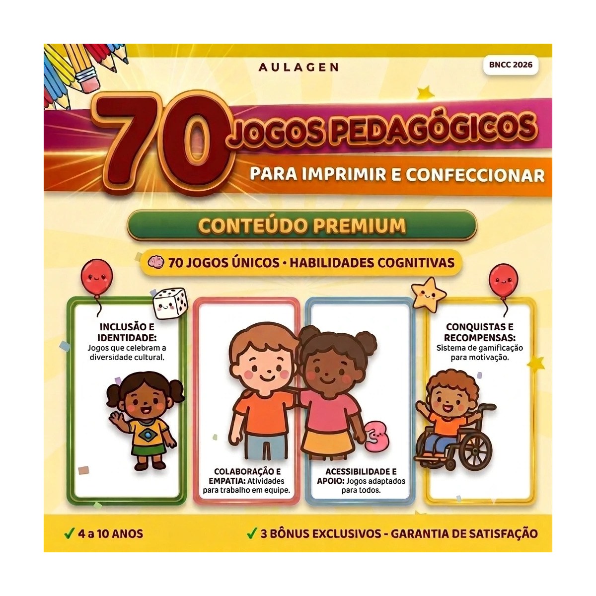 70 Jogos Pedagógicos para Imprimir e Confeccionar - Educação Infantil — página interna