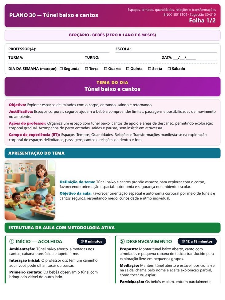 930 Planos Diários - Educação Infantil (Berçário, Maternal e Pré) — página interna