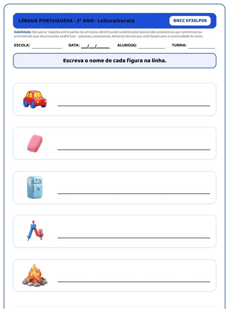 Atividades - 3º Ano Fundamental — página interna