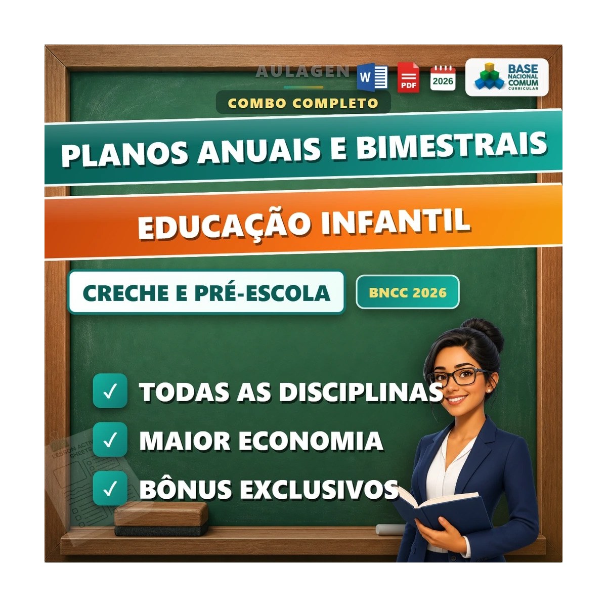 Combo Educação Infantil - Planos Anuais e Bimestrais — página interna