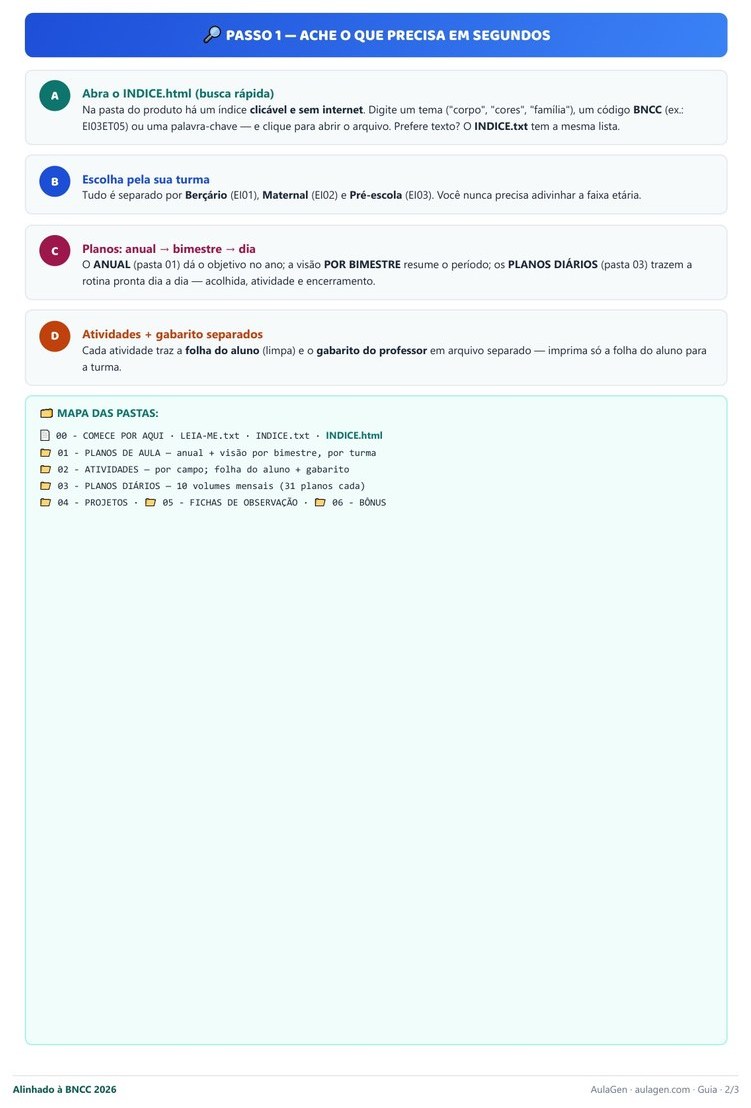 Combo Total Educação Infantil - Tudo em Um — página interna