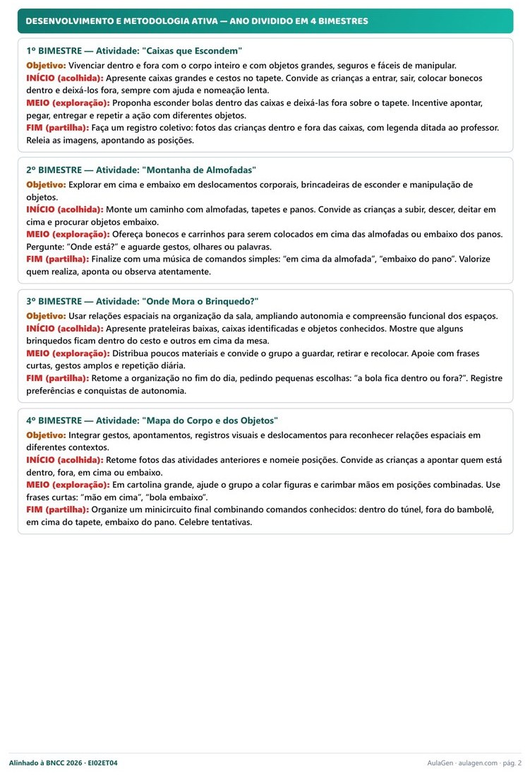 Combo Total Educação Infantil - Tudo em Um — página interna