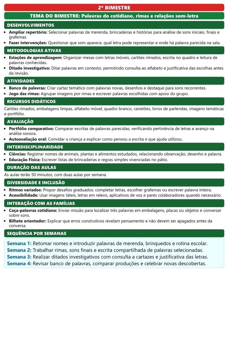 Planos de Aula e Atividades - 1º ao 5º ano — página interna