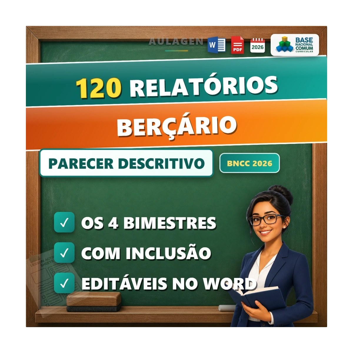 120 Relatórios de Desenvolvimento - Berçário — página interna