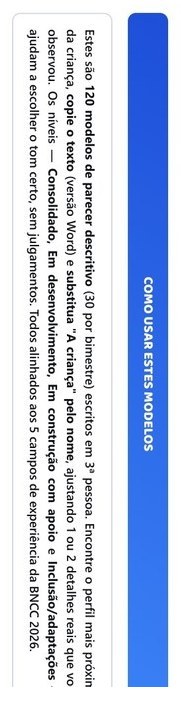 120 Relatórios de Desenvolvimento - Berçário — página interna