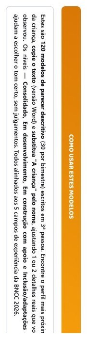 120 Relatórios de Desenvolvimento - Pré-escola — página interna