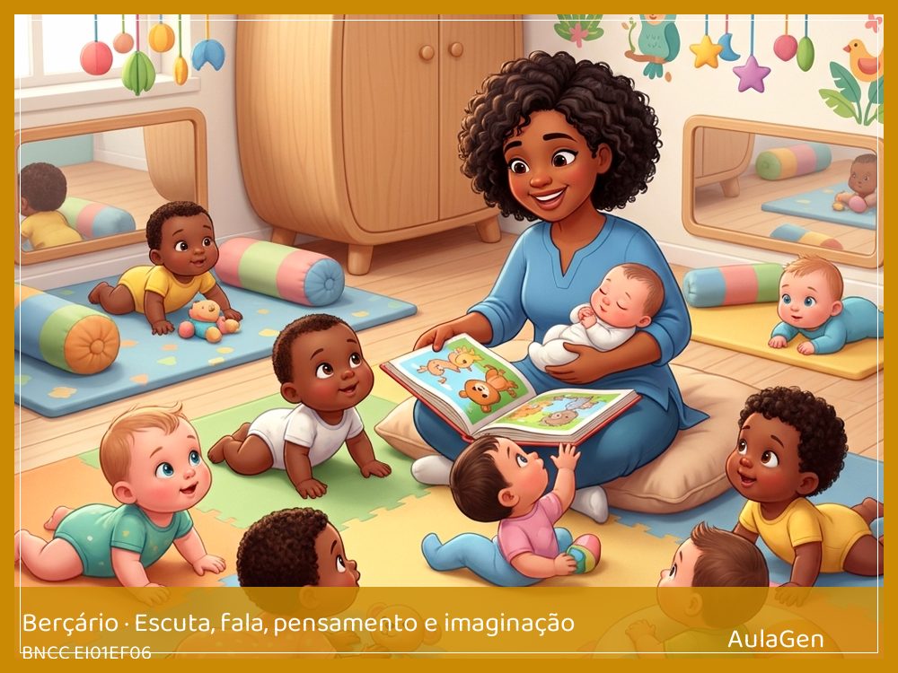 Plano de aula de Escuta, fala, pensamento e imaginação para Berçário — Meu gesto pede mais (BNCC EI01EF06) | AulaGen