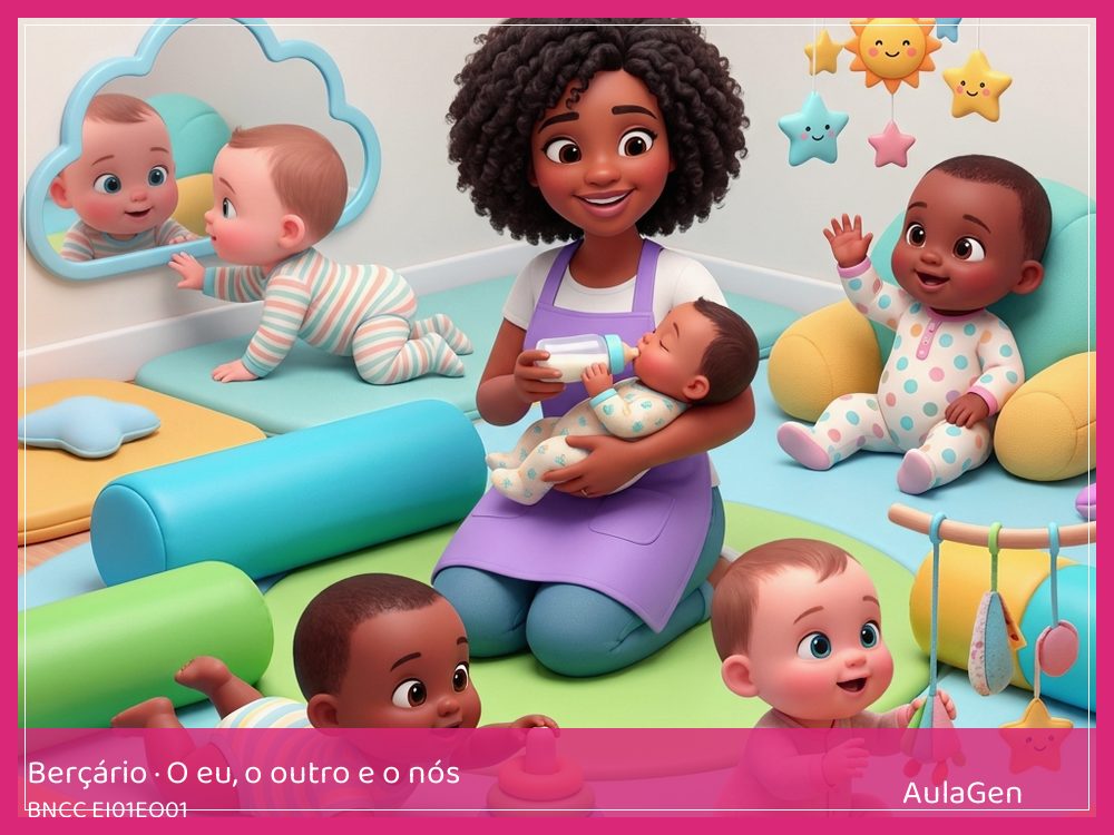 Plano de aula de O eu, o outro e o nós para Berçário — Apertei e o sino respondeu (BNCC EI01EO01) | AulaGen
