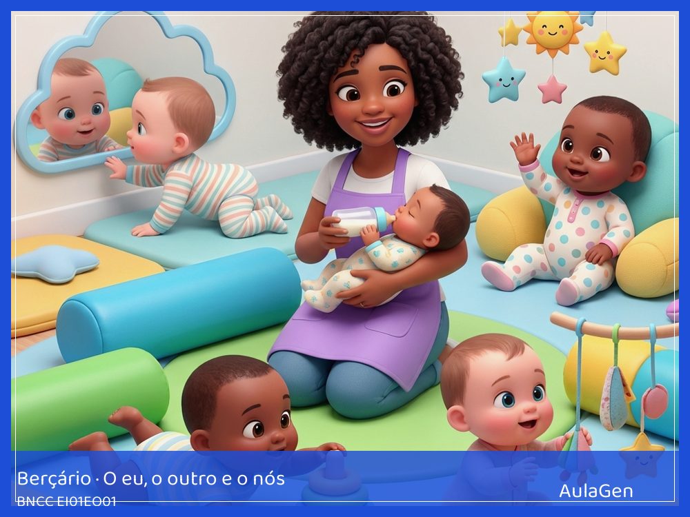 Plano de aula de O eu, o outro e o nós para Berçário — Aperto e aparece (BNCC EI01EO01) | AulaGen
