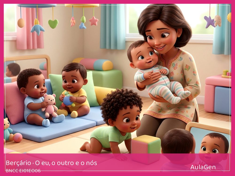 Plano de aula de O eu, o outro e o nós para Berçário — Cuidando da boneca grande (BNCC EI01EO06) | AulaGen