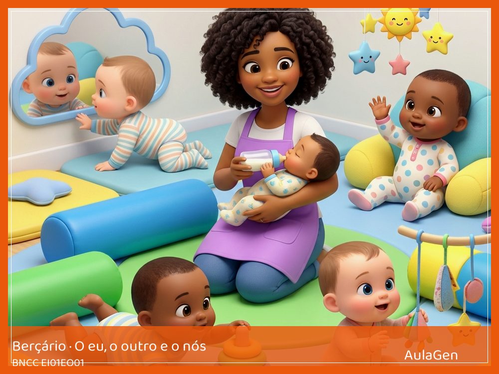 Plano de aula de O eu, o outro e o nós para Berçário — Eu faço cair e voltar (BNCC EI01EO01) | AulaGen