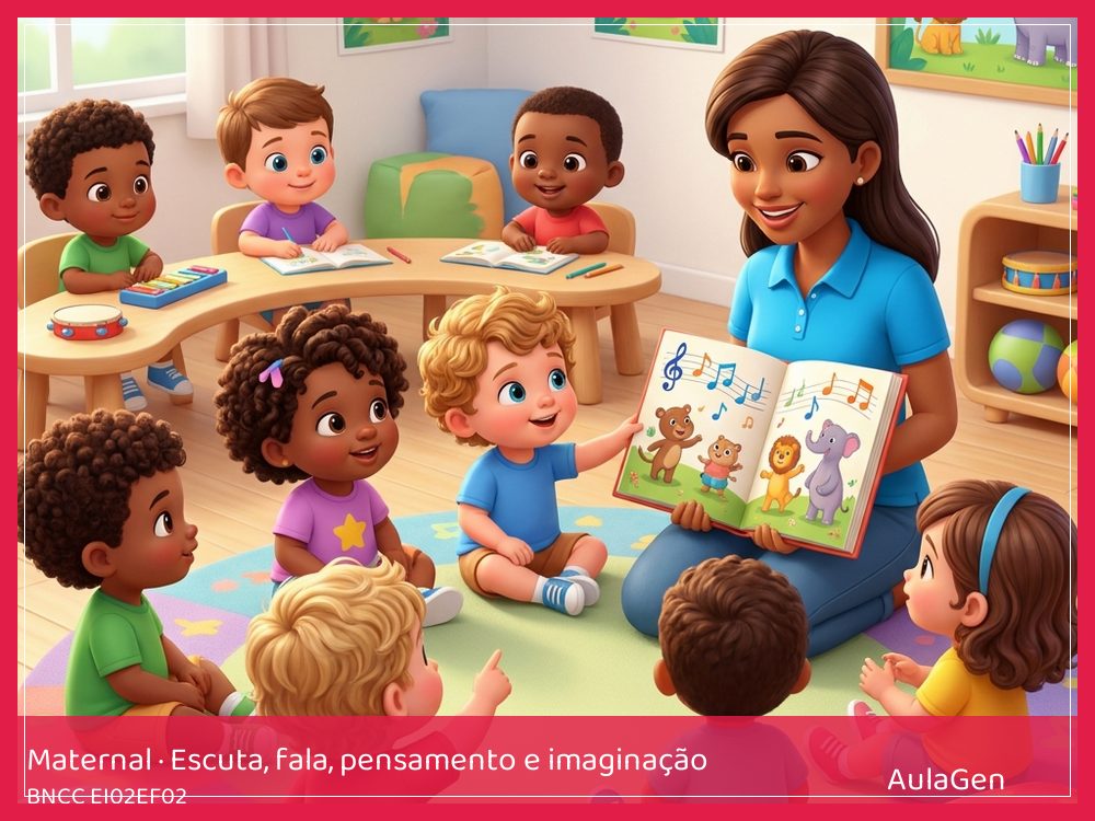 Plano de aula de Escuta, fala, pensamento e imaginação para Maternal — Parlenda na palma da mão (BNCC EI02EF02) | AulaGen