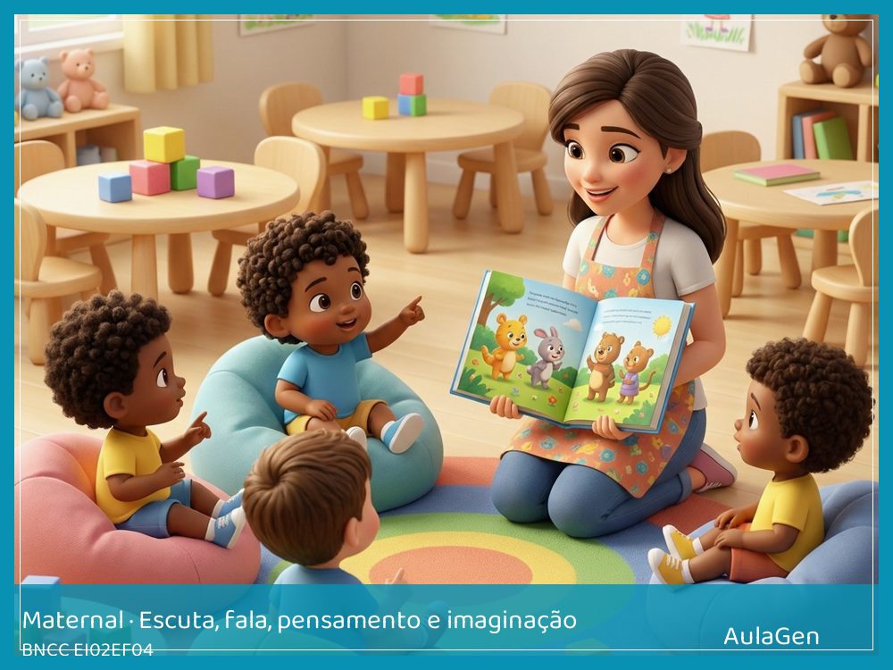 Plano de aula de Escuta, fala, pensamento e imaginação para Maternal — Você quer qual? (BNCC EI02EF04) | AulaGen