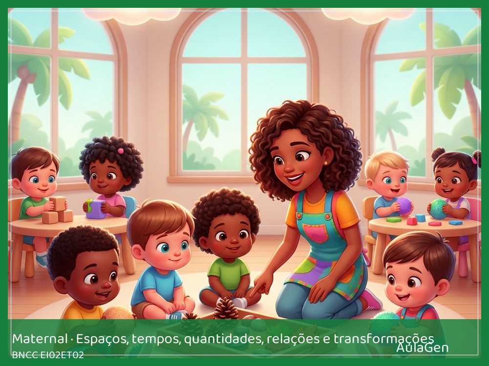 Plano de aula de Espaços, tempos, quantidades, relações e transformações para Maternal — Gelo que vira água (BNCC EI02ET02) | AulaGen