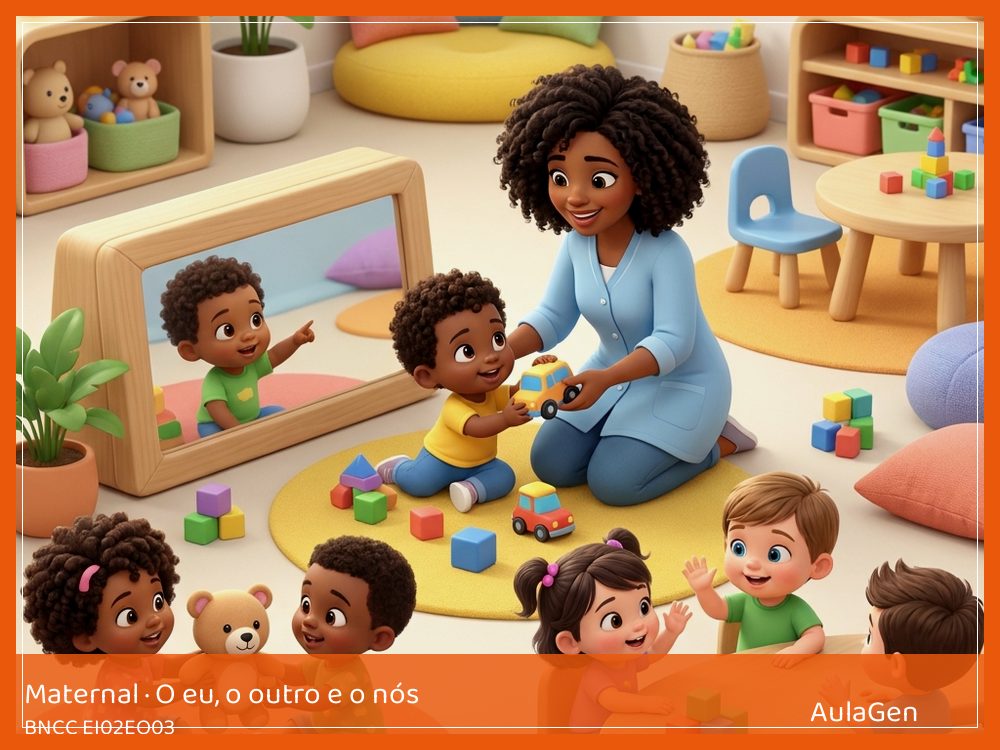 Plano de aula de O eu, o outro e o nós para Maternal — Brinquedo vai e volta (BNCC EI02EO03) | AulaGen