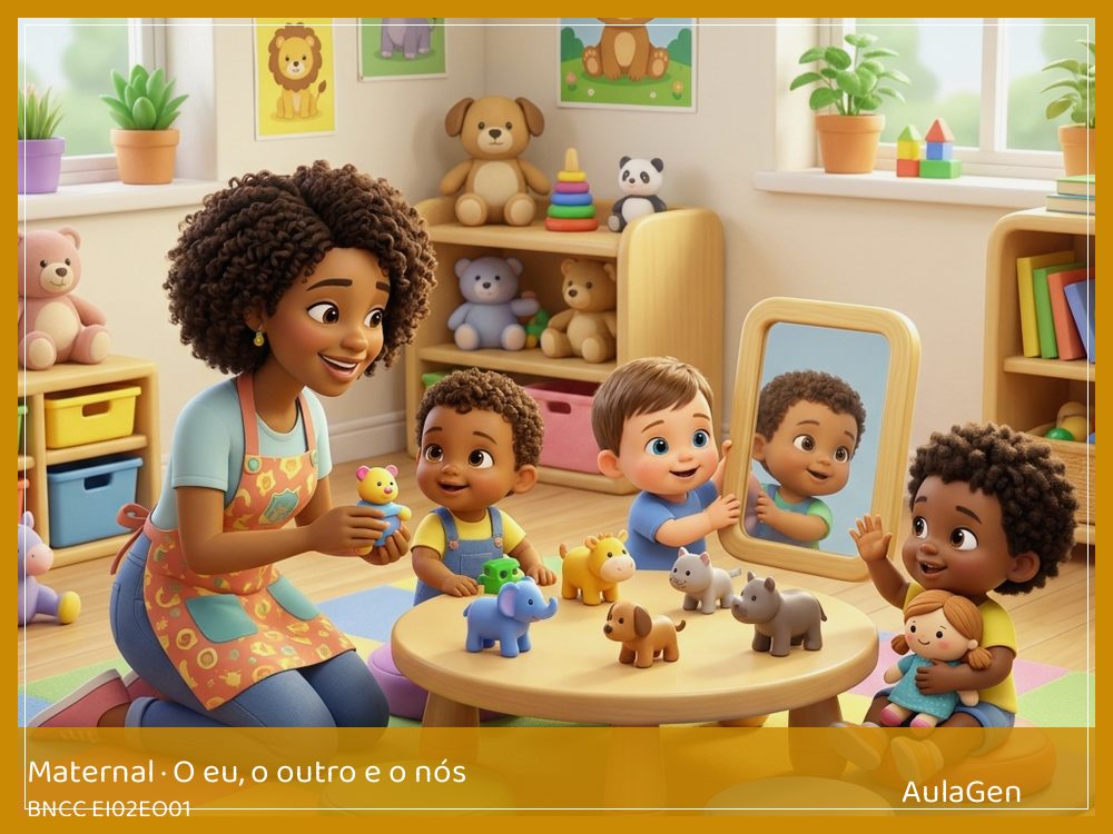 Plano de aula de O eu, o outro e o nós para Maternal — Cesta de cuidados dos amigos (BNCC EI02EO01) | AulaGen