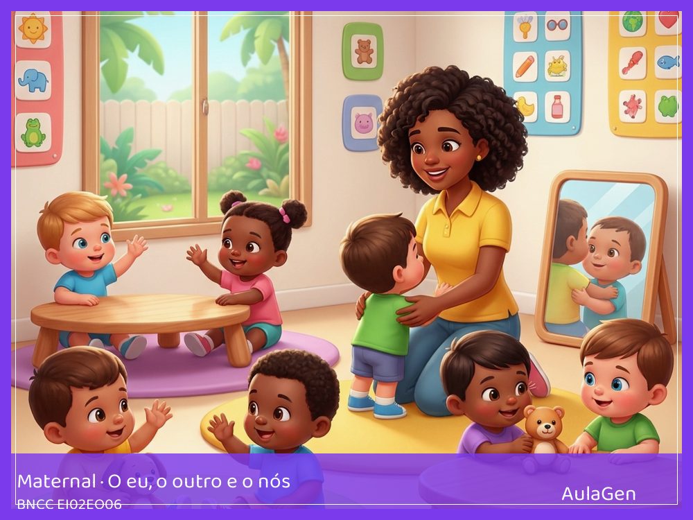 Plano de aula de O eu, o outro e o nós para Maternal — Combinado do tapete (BNCC EI02EO06) | AulaGen