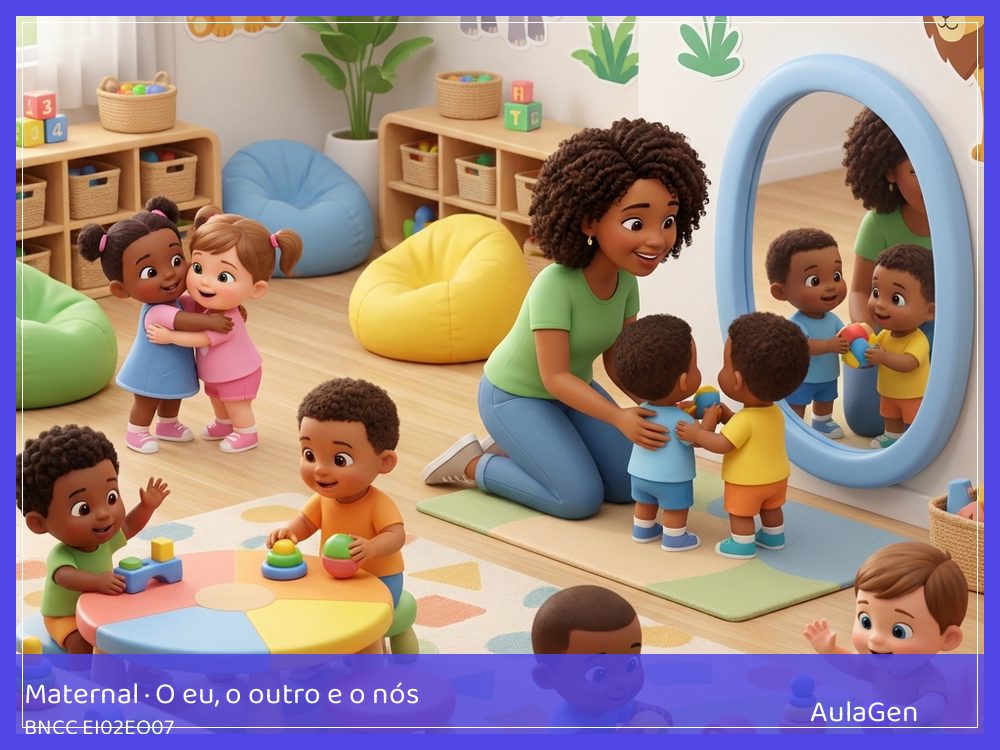 Plano de aula de O eu, o outro e o nós para Maternal — Dois querem o mesmo brinquedo (BNCC EI02EO07) | AulaGen