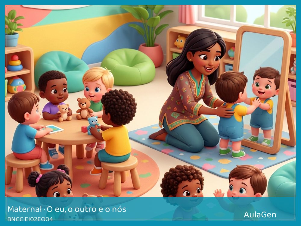 Plano de aula de O eu, o outro e o nós para Maternal — Eu escolho e peço ajuda (BNCC EI02EO04) | AulaGen