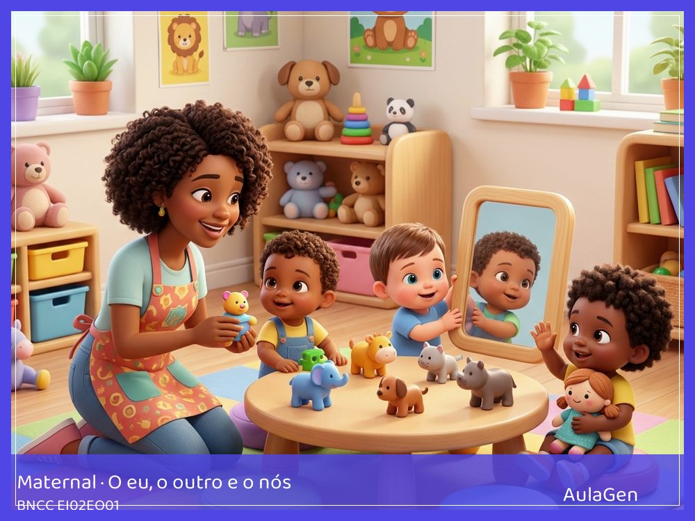 Plano de aula de O eu, o outro e o nós para Maternal — Lenço do cuidado: limpar o boneco (BNCC EI02EO01) | AulaGen