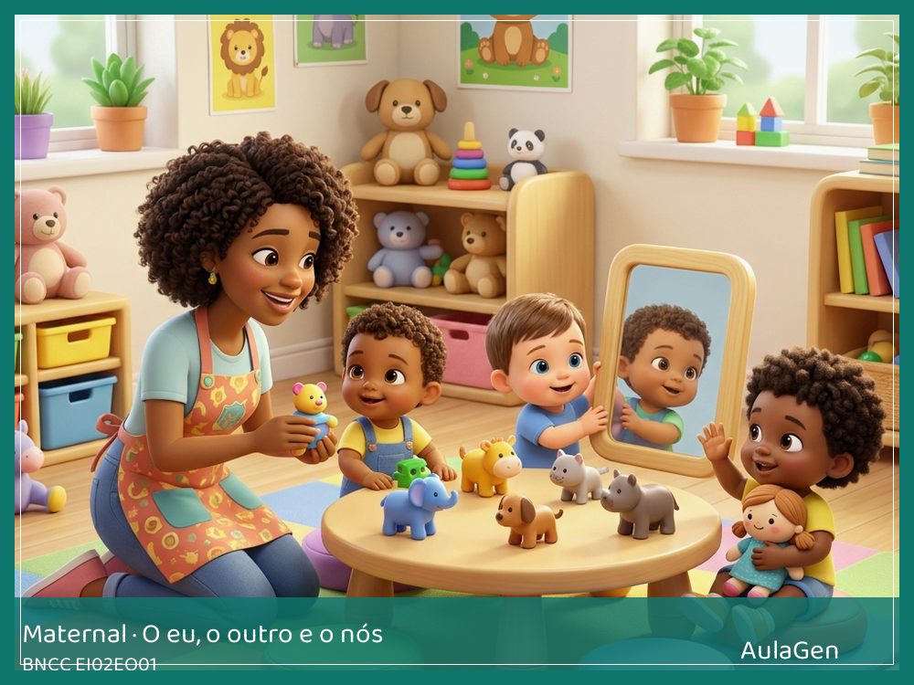 Plano de aula de O eu, o outro e o nós para Maternal — Mão que ajuda no circuito (BNCC EI02EO01) | AulaGen