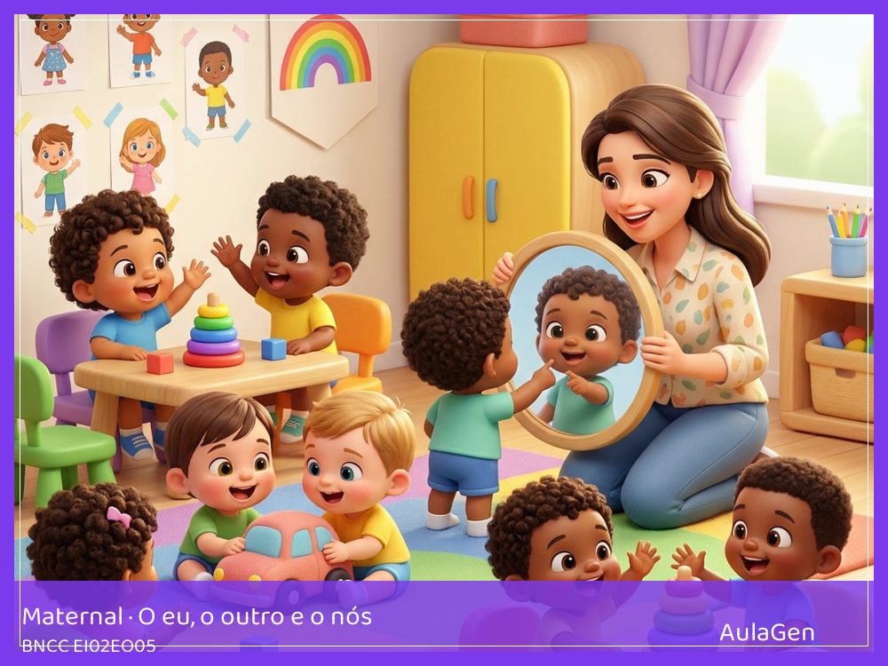 Plano de aula de O eu, o outro e o nós para Maternal — Meu jeito de brincar (BNCC EI02EO05) | AulaGen
