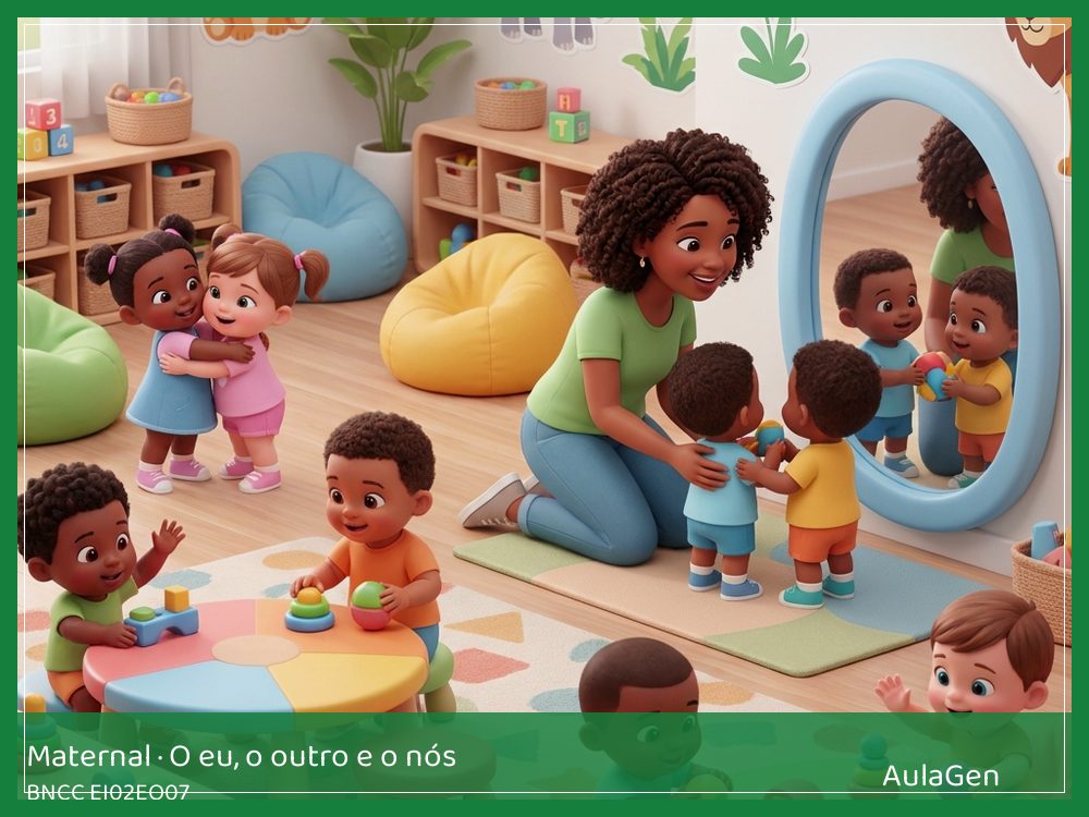 Plano de aula de O eu, o outro e o nós para Maternal — Quando dois querem o mesmo brinquedo (BNCC EI02EO07) | AulaGen