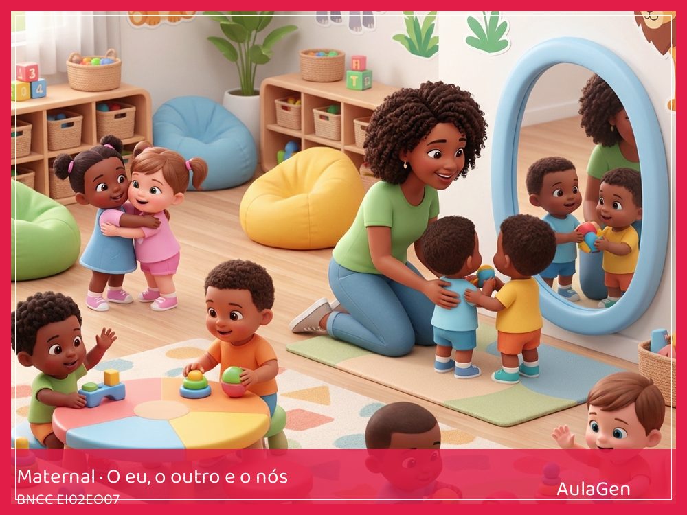 Plano de aula de O eu, o outro e o nós para Maternal — Quando dois querem o mesmo (BNCC EI02EO07) | AulaGen