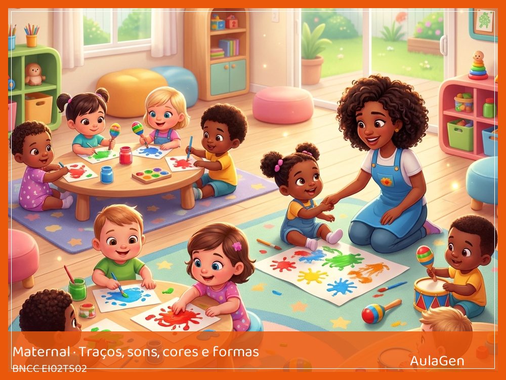 Plano de aula de Traços, sons, cores e formas para Maternal — Marcas que ficam na argila (BNCC EI02TS02) | AulaGen
