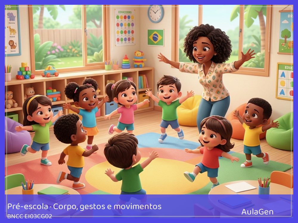 Plano de aula de Corpo, gestos e movimentos para Pré-escola — Arremesso com mira esperta (BNCC EI03CG02) | AulaGen