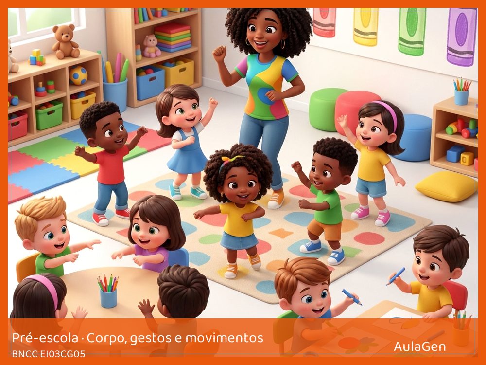 Plano de aula de Corpo, gestos e movimentos para Pré-escola — Mãos que pinçam: tesouros com pregadores (BNCC EI03CG05) | AulaGen