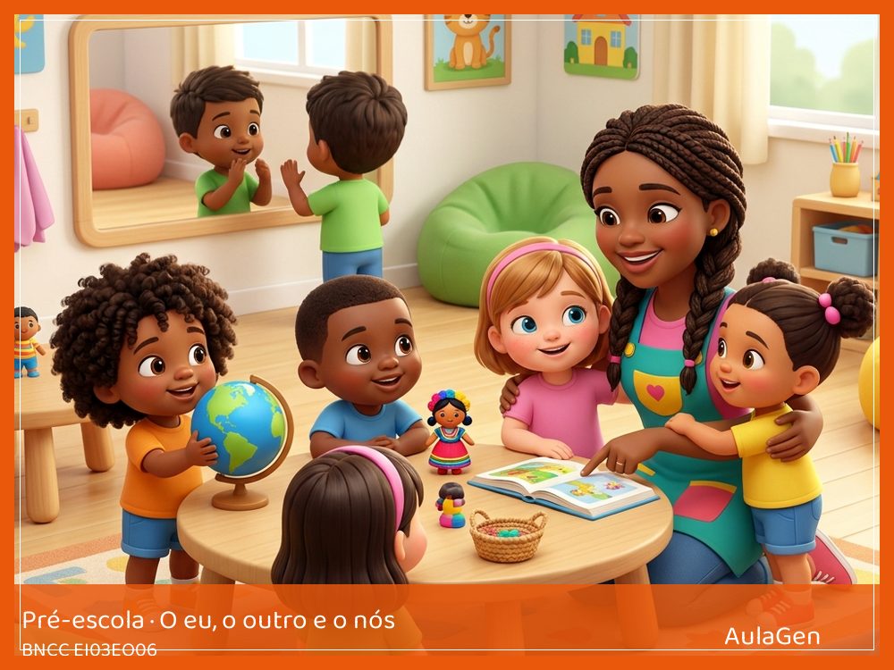 Plano de aula de O eu, o outro e o nós para Pré-escola — Brincadeiras de outras casas e culturas (BNCC EI03EO06) | AulaGen