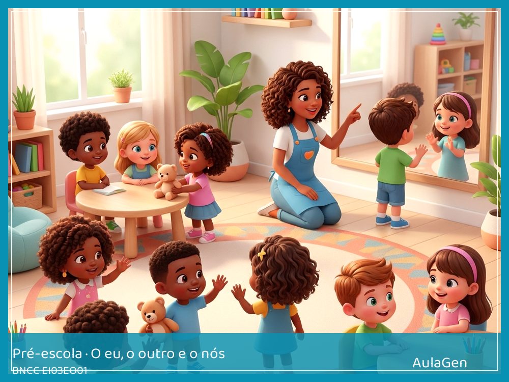Plano de aula de O eu, o outro e o nós para Pré-escola — Cuidar do colega na brincadeira (BNCC EI03EO01) | AulaGen