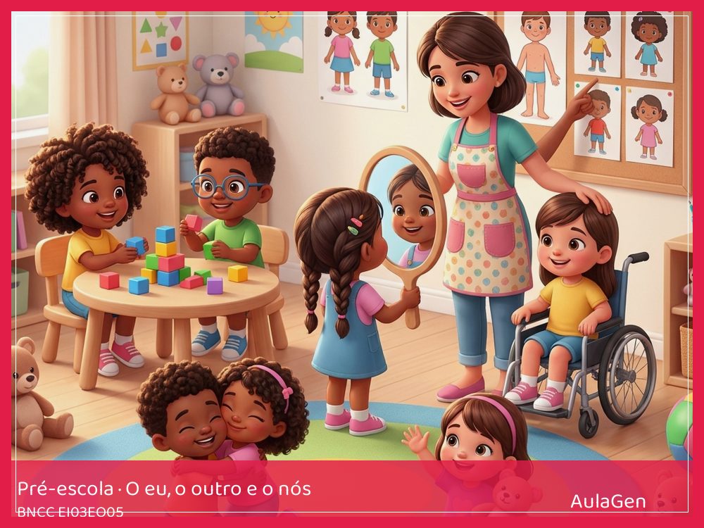 Plano de aula de O eu, o outro e o nós para Pré-escola — Minhas mãos são únicas (BNCC EI03EO05) | AulaGen